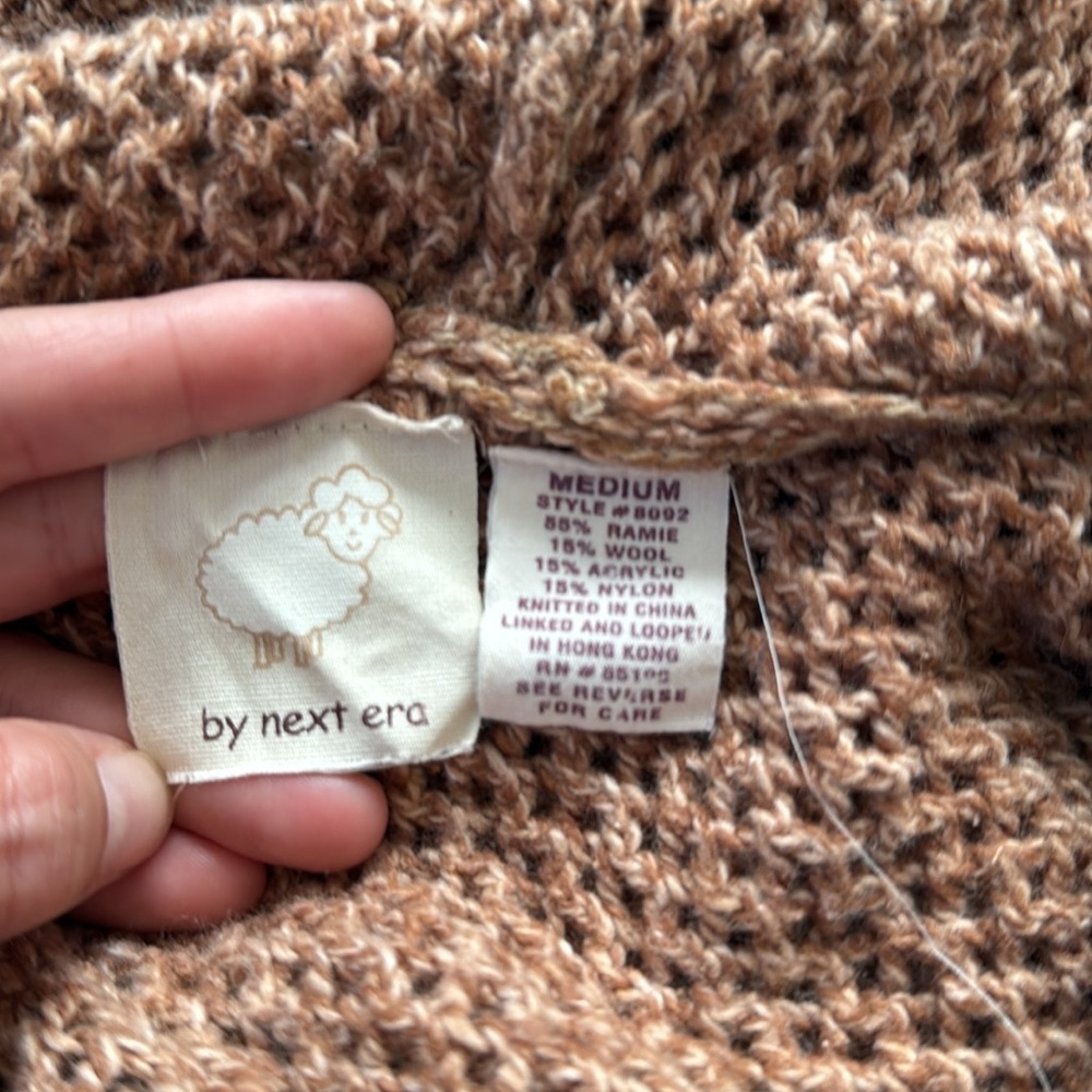 By Next Era Knit Hoodie Sweater Medium View 6